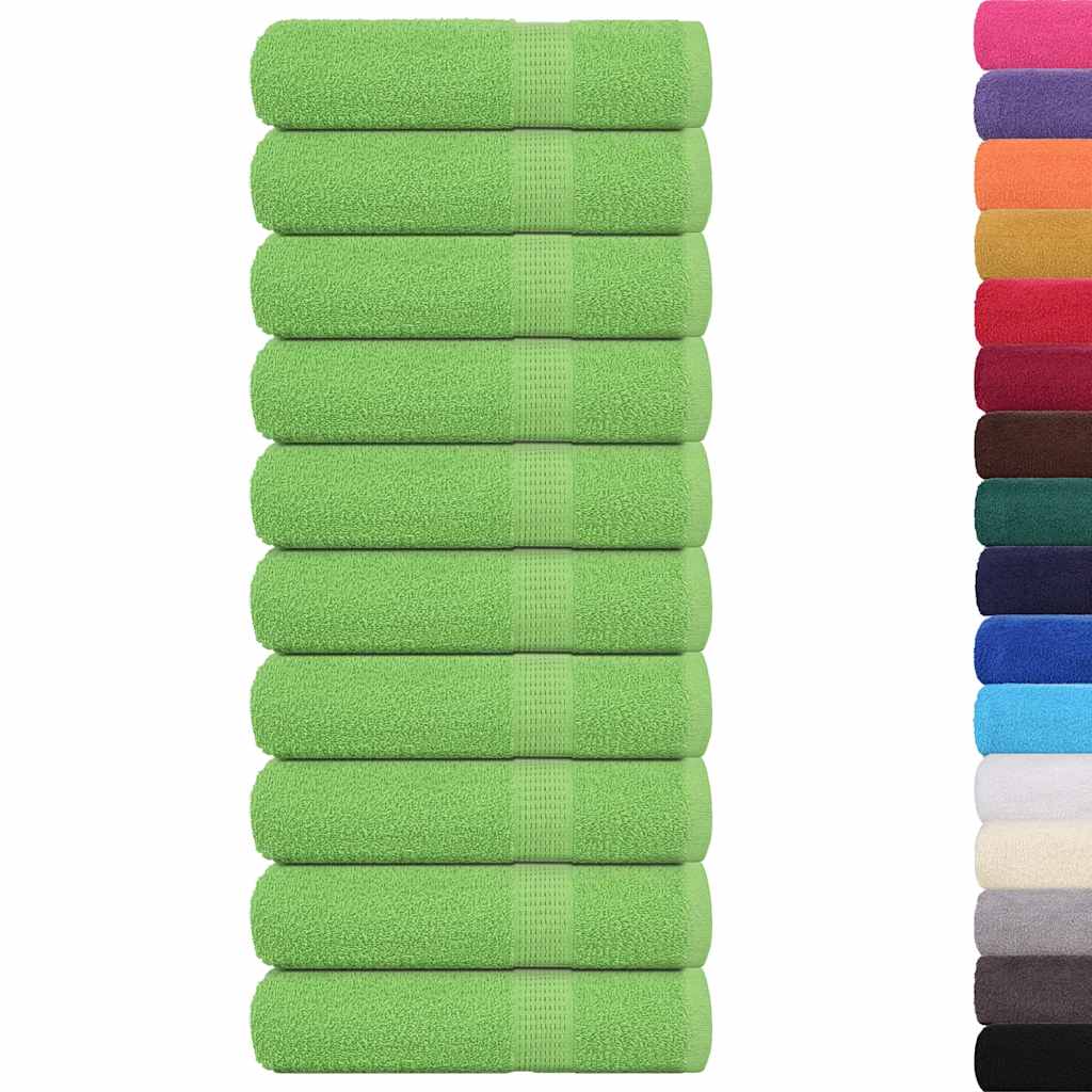 vidaXL Handtücher FROGN 10 Stk. Apfelgrün 50x100 cm 360 g/m²