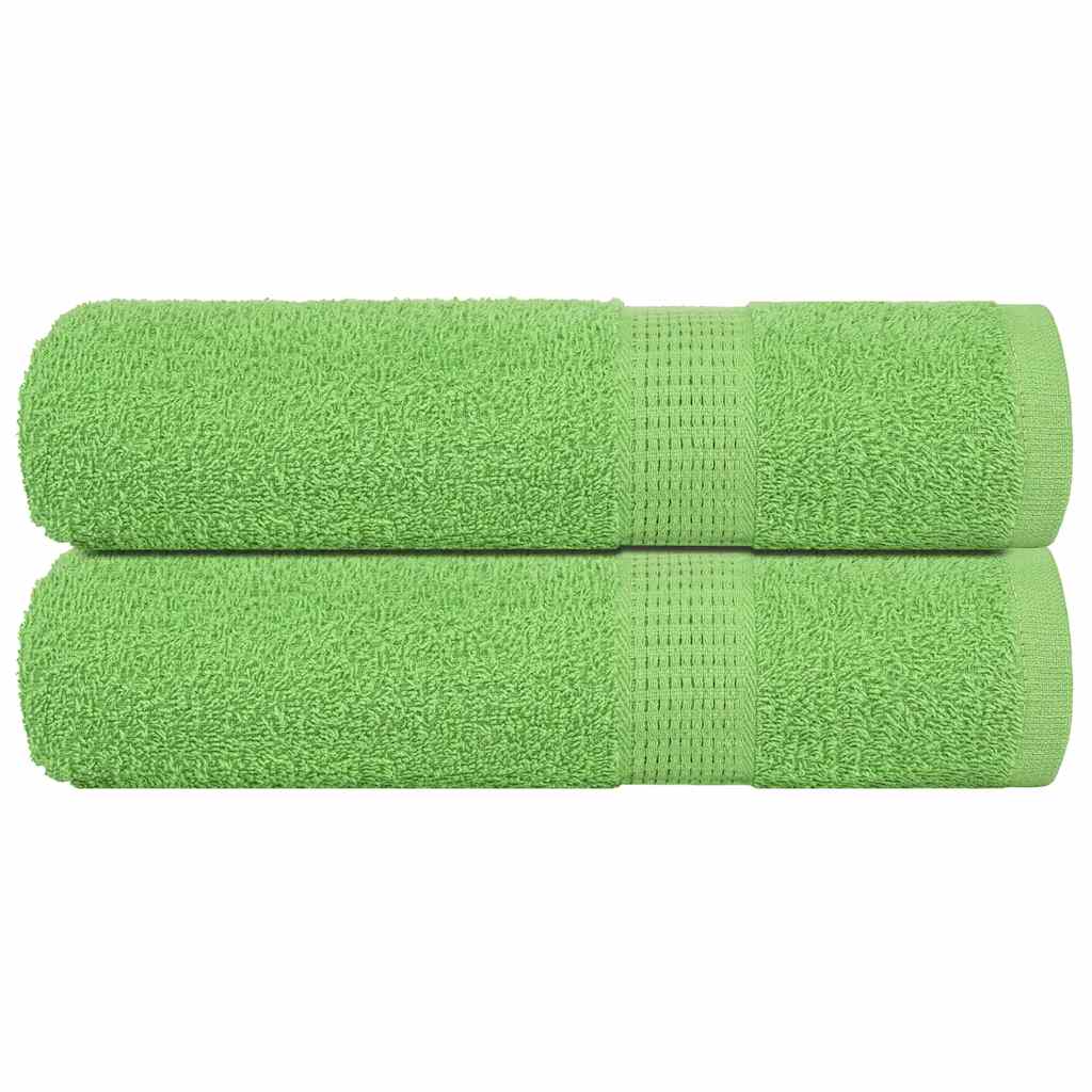 vidaXL Duschtücher FROGN 2 Stk. Apfelgrün 70x140 cm 360 g/m²
