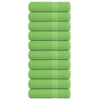vidaXL Badetücher FROGN 10 Stk. Apfelgrün 100x150 cm 360 g/m²