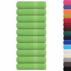 vidaXL Badetücher FROGN 10 Stk. Apfelgrün 100x150 cm 360 g/m²