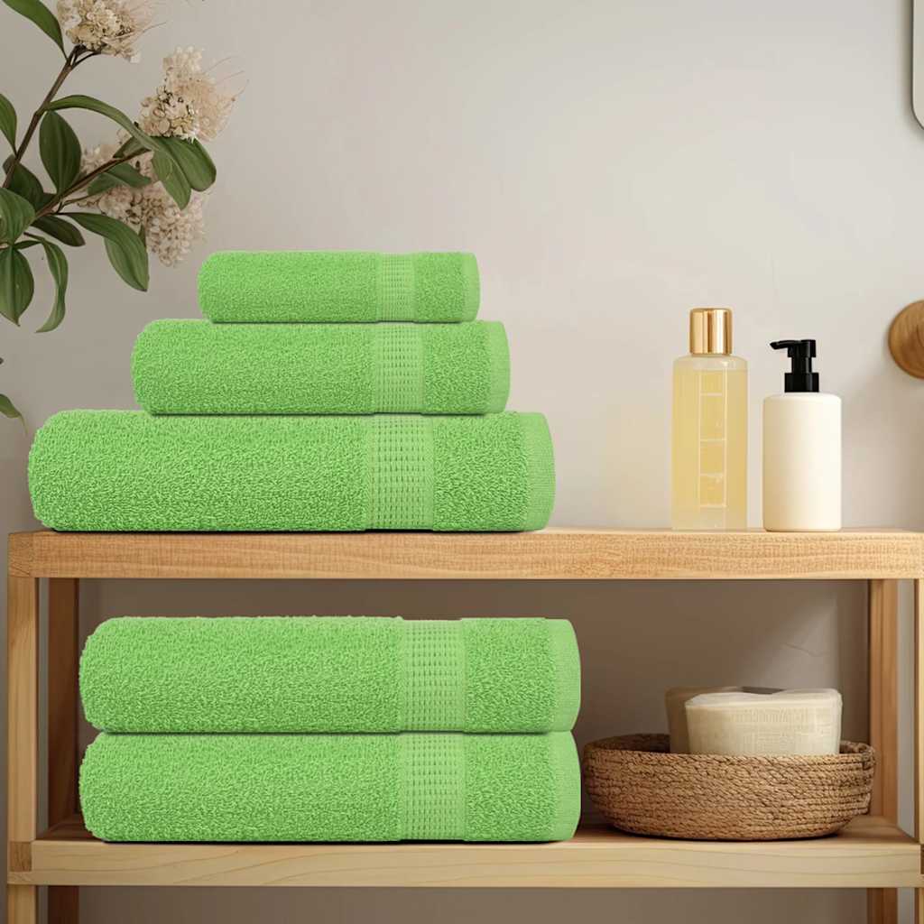 vidaXL Badetücher FROGN 10 Stk. Apfelgrün 100x150 cm 360 g/m²