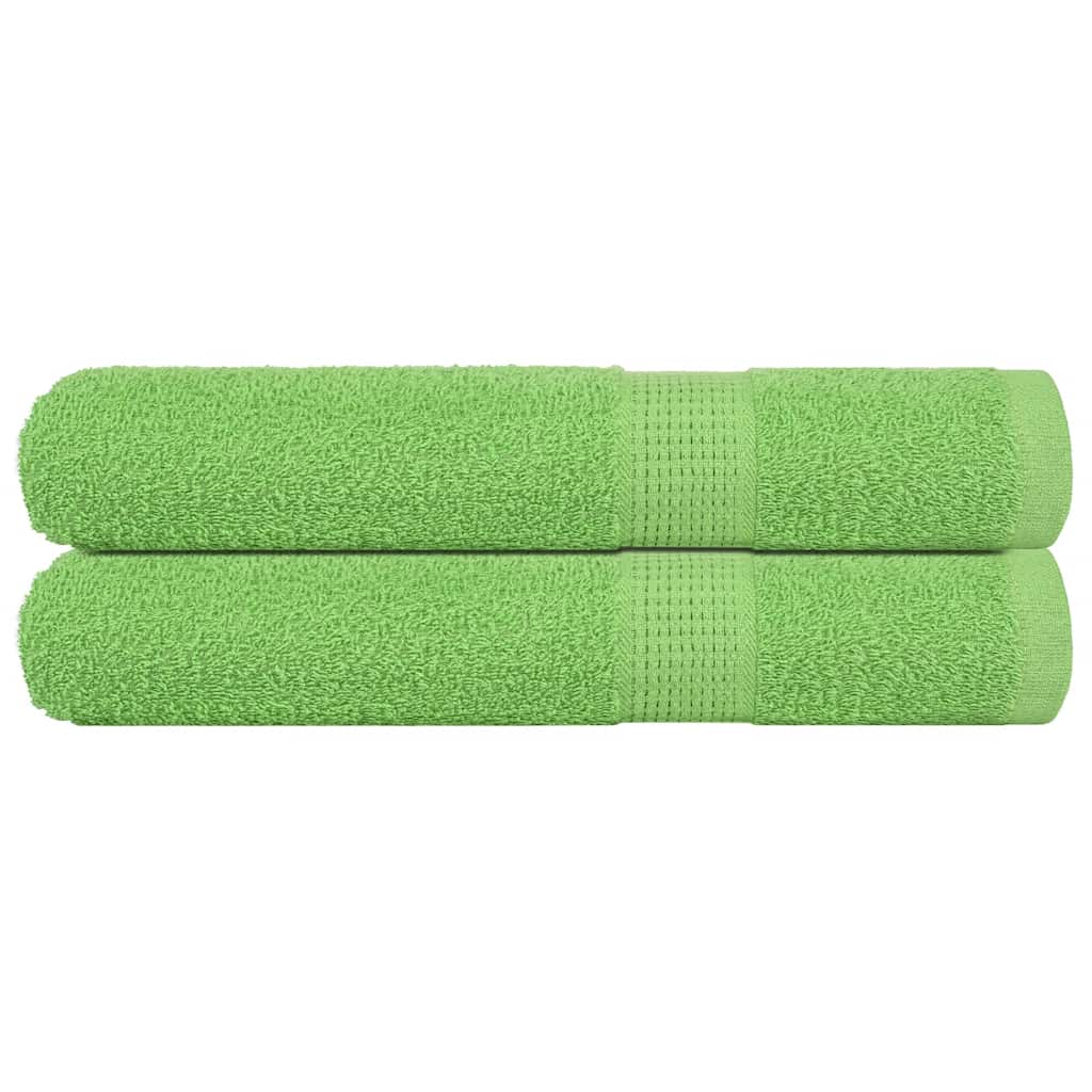 vidaXL Saunatücher FROGN 2 Stk. Apfelgrün 80x200 cm 360 g/m²