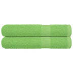 vidaXL Saunatücher FROGN 2 Stk. Apfelgrün 80x200 cm 360 g/m²