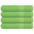 vidaXL Saunatücher FROGN 4 Stk. Apfelgrün 80x200 cm 360 g/m²