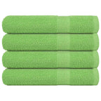 vidaXL Saunatücher FROGN 4 Stk. Apfelgrün 80x200 cm 360 g/m²