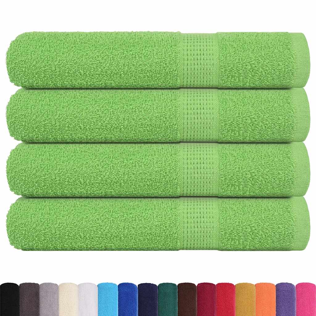 vidaXL Saunatücher FROGN 4 Stk. Apfelgrün 80x200 cm 360 g/m²