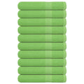 vidaXL Saunatücher FROGN 10 Stk. Apfelgrün 80x200 cm 360 g/m²