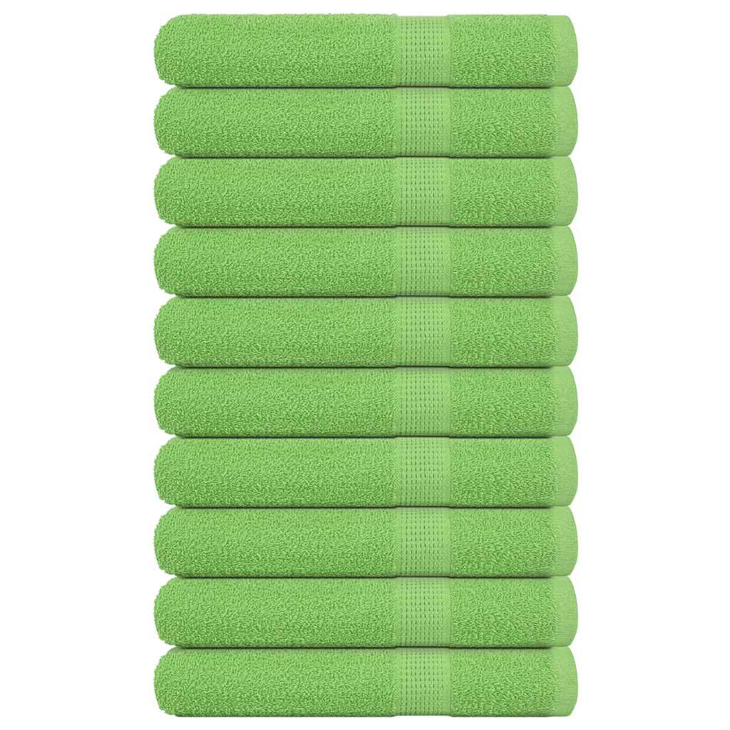 vidaXL Saunatücher FROGN 10 Stk. Apfelgrün 80x200 cm 360 g/m²