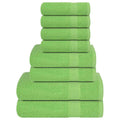 vidaXL 8-tlg. Handtuch-Set FROGN Apfelgrün 360 g/m²