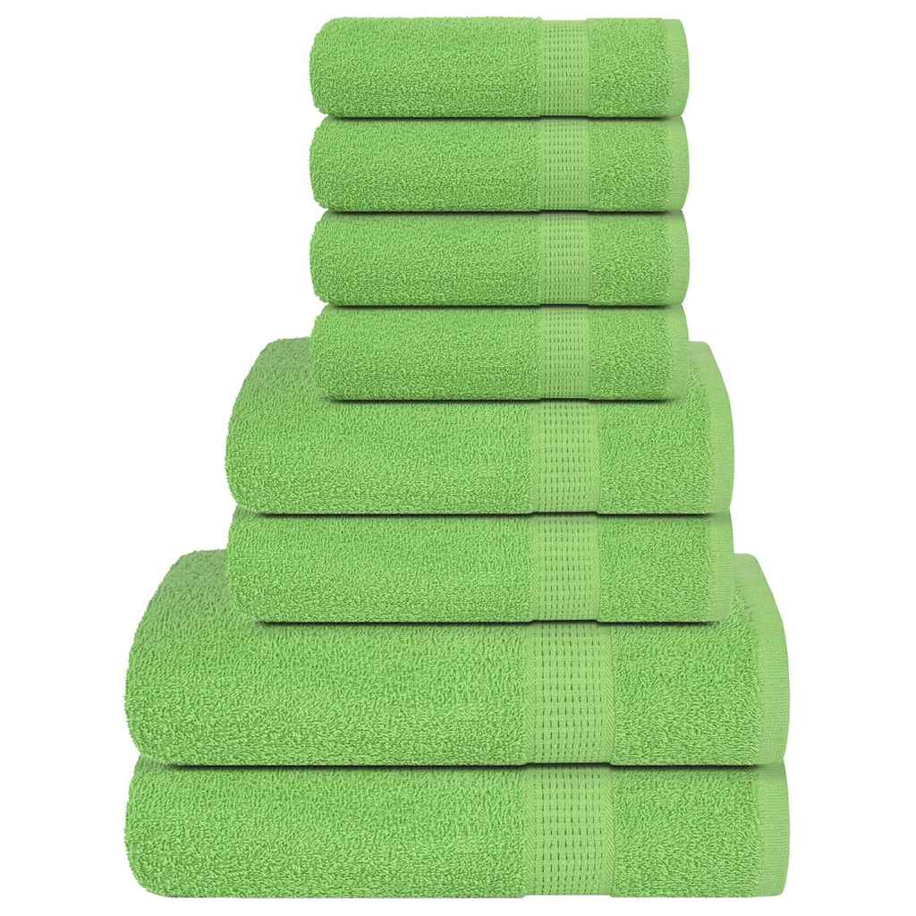 vidaXL 8-tlg. Handtuch-Set FROGN Apfelgrün 360 g/m²