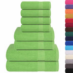 vidaXL 8-tlg. Handtuch-Set FROGN Apfelgrün 360 g/m²