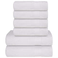 vidaXL 6-tlg. Handtuch-Set FROGN Weiß 360 g/m²