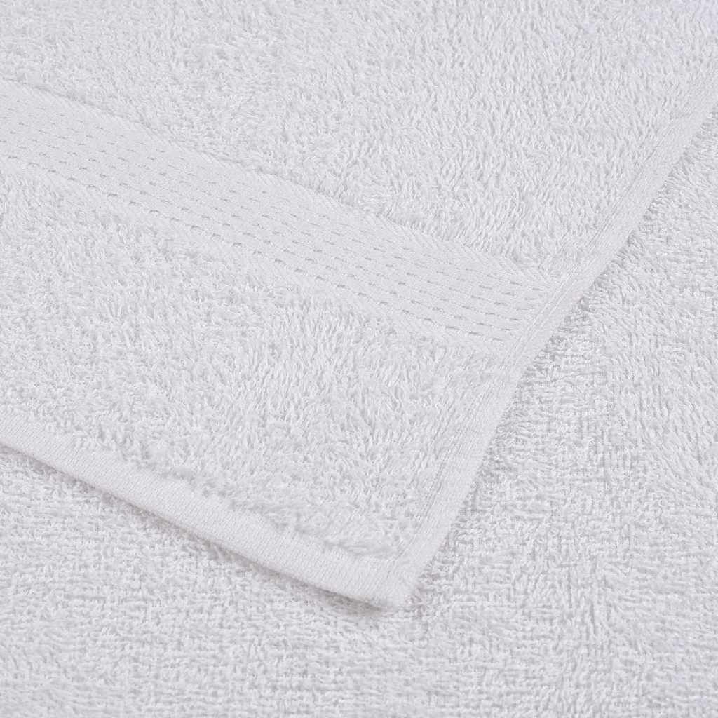 vidaXL 12-tlg. Handtuch-Set FROGN Weiß 360 g/m²