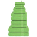vidaXL 12-tlg. Handtuch-Set FROGN Apfelgrün 360 g/m²