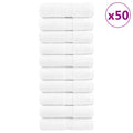 vidaXL Premium Waschlappen SOLUND 50 Stk. Weiß 15x21 cm 600 g/m²