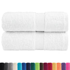 vidaXL Premium-Waschtücher SOLUND 2 Stk. Weiß 30x30 cm 600 g/m²