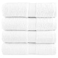 vidaXL Premium-Waschtücher SOLUND 4 Stk. Weiß 30x30 cm 600 g/m²