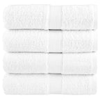 vidaXL Premium-Waschtücher SOLUND 4 Stk. Weiß 30x30 cm 600 g/m²