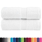 vidaXL Premium Gästetücher SOLUND 2 Stk. Weiß 30x50 cm 600 g/m²