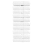 vidaXL Premium Gästetücher SOLUND 10 Stk. Weiß 30x50 cm 600 g/m²