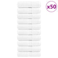 vidaXL Premium Gästetücher SOLUND 50 Stk. Weiß 30x50 cm 600 g/m²