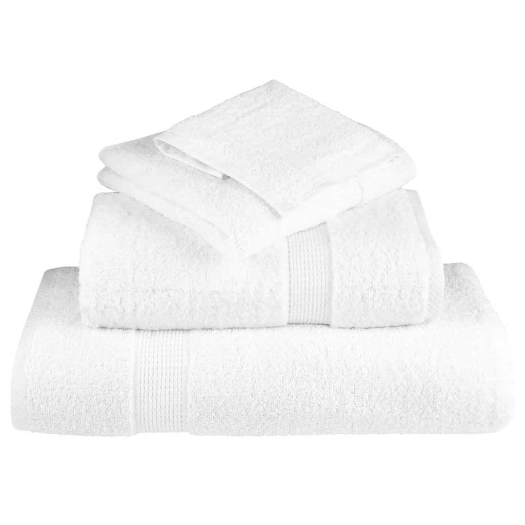 vidaXL Premium Duschtücher SOLUND 4 Stk. Weiß 70x140 cm 600 g/m²