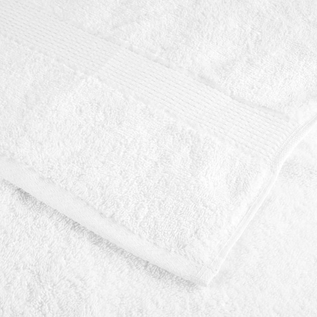vidaXL Premium Duschtücher SOLUND 4 Stk. Weiß 70x140 cm 600 g/m²