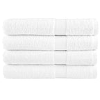 vidaXL Premium Handtücher SOLUND 4 Stk. Weiß 50x100 cm 600 g/m²