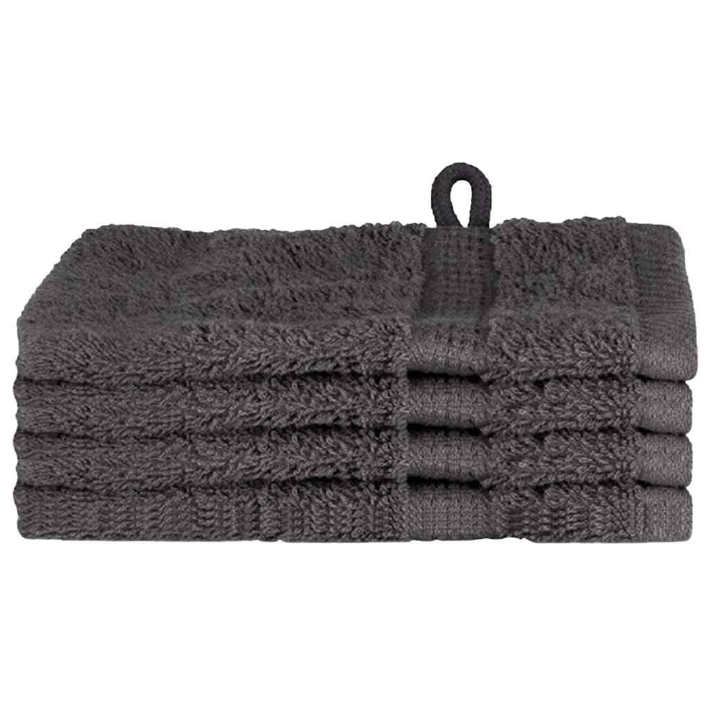 vidaXL Gästetuch SOLUND 4 pcs Anthrazit 15 x 21 cm 550 gsm