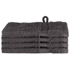 vidaXL Gästetuch SOLUND 4 pcs Anthrazit 15 x 21 cm 550 gsm