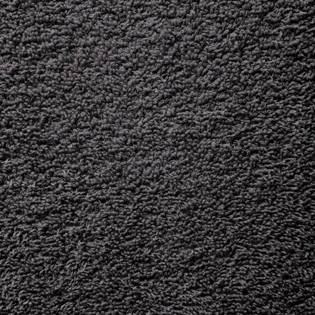 vidaXL Premium Waschlappen SOLUND 50 Stk. Anthrazit 15x21 cm 600 g/qm