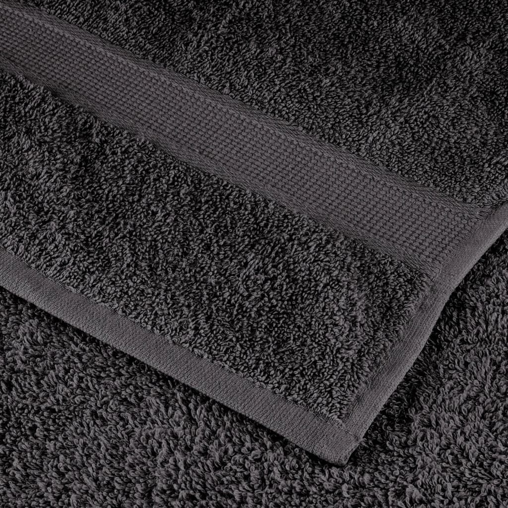 vidaXL Premium Waschlappen SOLUND 50 Stk. Anthrazit 15x21 cm 600 g/qm