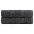 vidaXL Premium Duschtücher SOLUND 2 Stk. Anthrazit 70x140 cm 600 g/m²