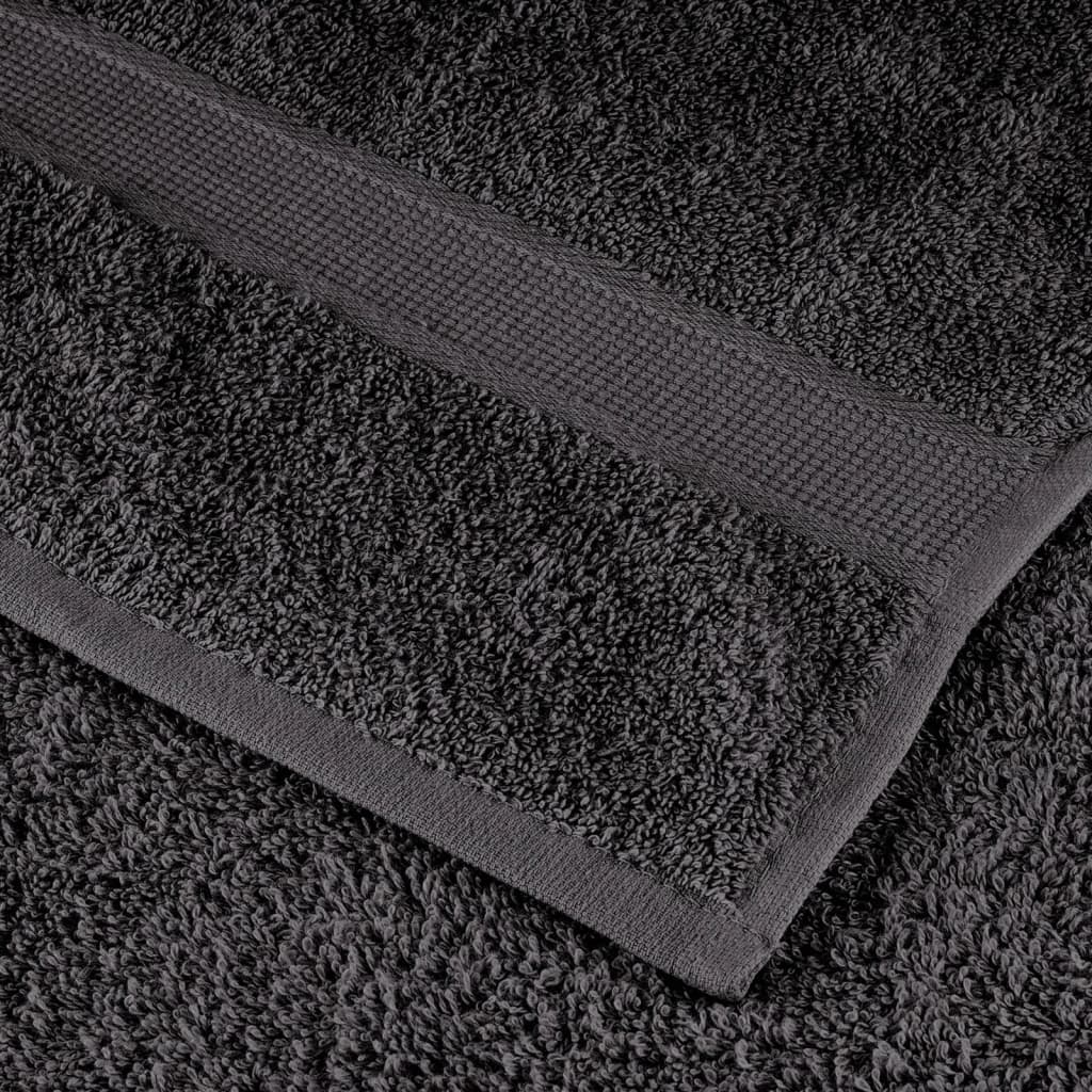 vidaXL Premium Badetücher SOLUND 50 Stk. Anthrazit 100x150 cm 600 g/m²