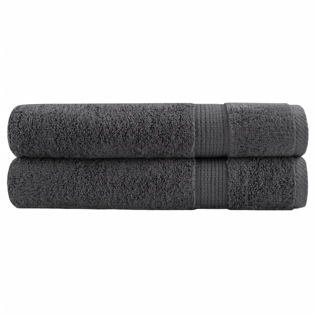 vidaXL Premium Saunatücher SOLUND 2 Stk. Weiß 80x200 cm 600 g/m²