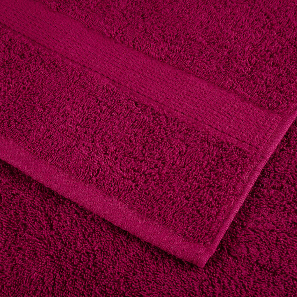 vidaXL Premium Duschtücher SOLUND 2 Stk. Bordeaux 70x140 cm 600 g/qm