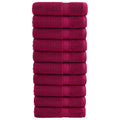 vidaXL Premium Duschtücher SOLUND 10 Stk. Bordeaux 70x140 cm 600 g/qm