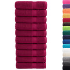 vidaXL Premium Duschtücher SOLUND 10 Stk. Bordeaux 70x140 cm 600 g/qm