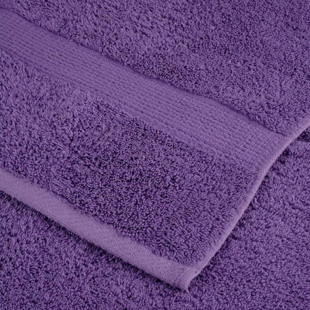 vidaXL Premium Waschhandtücher SOLUND 2 Stück Lila 30x30 cm 600 g/m²