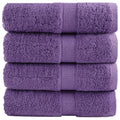 vidaXL Premium Waschhandtücher SOLUND 4 Stück Lila 30x30 cm 600 g/m²