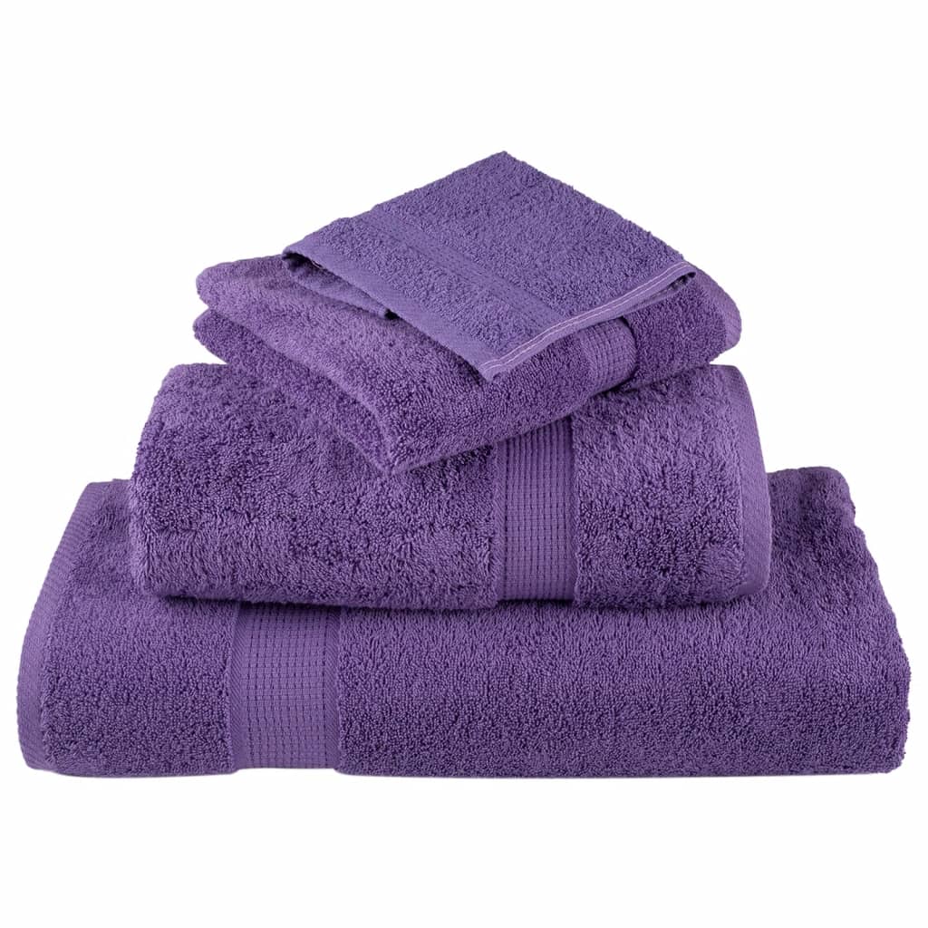 vidaXL Premium Waschhandtücher SOLUND 10 Stück Lila 30x30 cm 600 g/m²