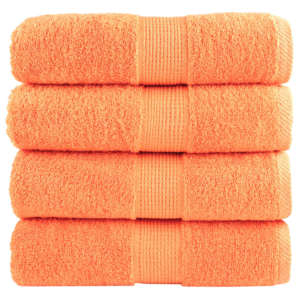 vidaXL Premium Waschhandtücher SOLUND 4 Stück Lila 30x30 cm 600 g/m²