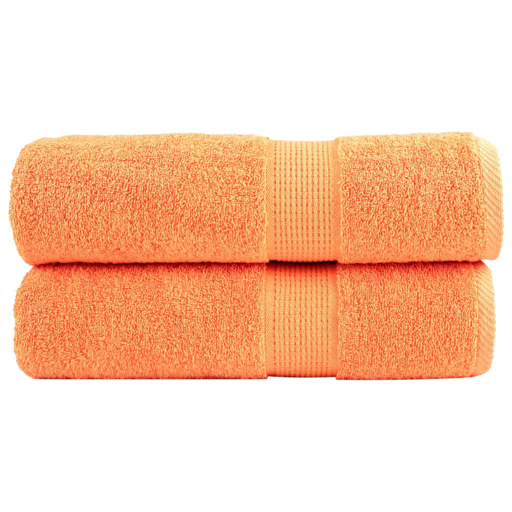 vidaXL Premium Badetücher SOLUND 2 Stk. Weiß 100x150 cm 600 g/m²
