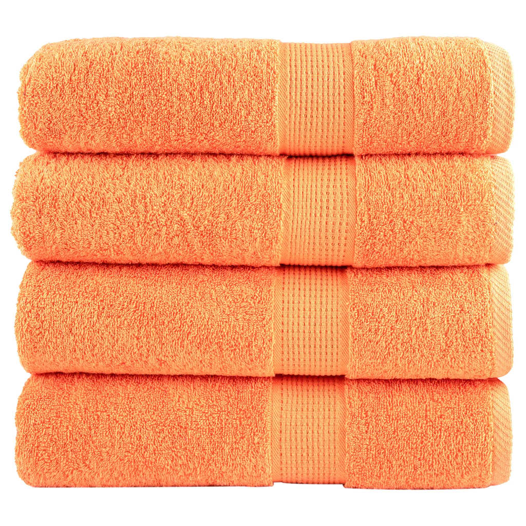 vidaXL Premium Badetücher SOLUND 4 Stk. Weiß 100x150 cm 600 g/m²