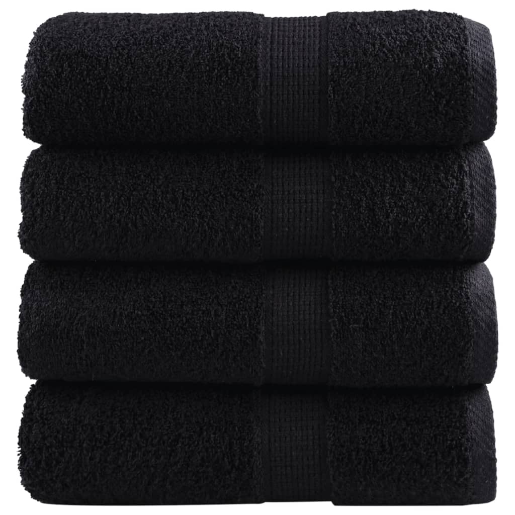 vidaXL Premium Waschhandtücher SOLUND 4 Stück Lila 30x30 cm 600 g/m²