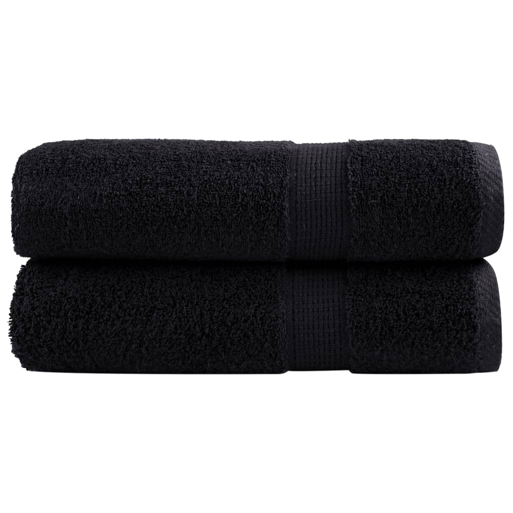 vidaXL Premium Badetücher SOLUND 2 Stk. Weiß 100x150 cm 600 g/m²