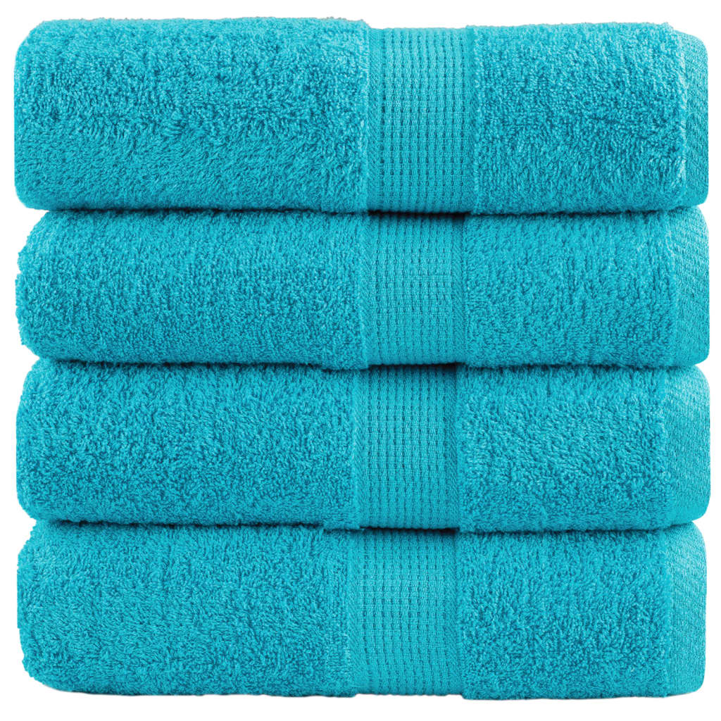 vidaXL Premium Waschhandtücher SOLUND 4 Stück Lila 30x30 cm 600 g/m²