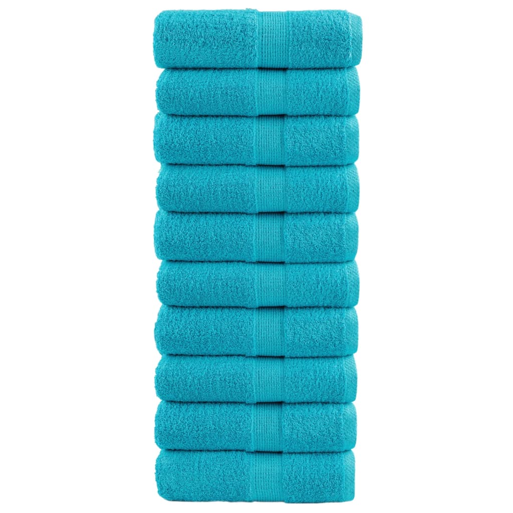 vidaXL Premium Waschhandtücher SOLUND 10 Stück Lila 30x30 cm 600 g/m²