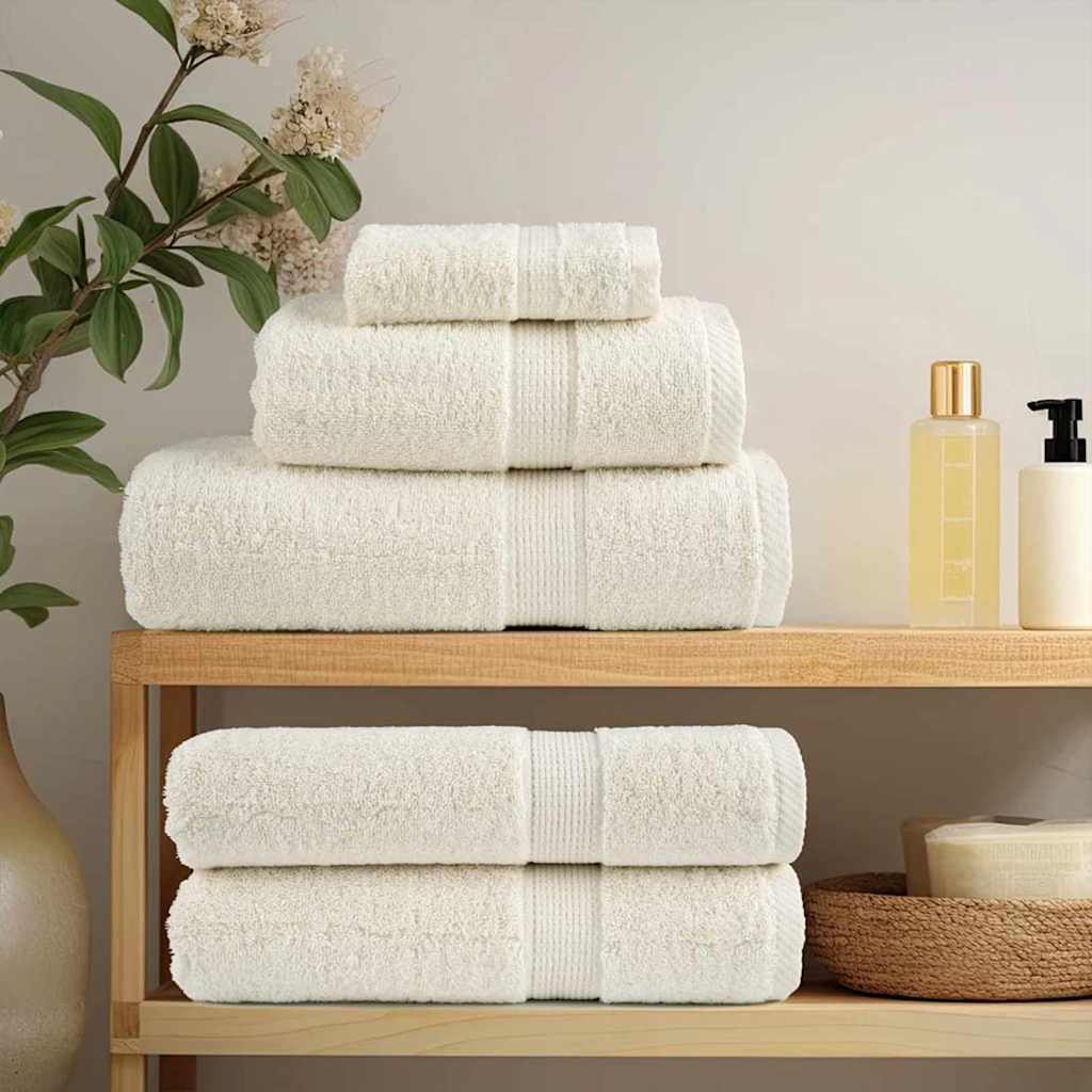 vidaXL Gästetuch SOLUND 10 pcs Weiß 15 x 21 cm 550 gsm