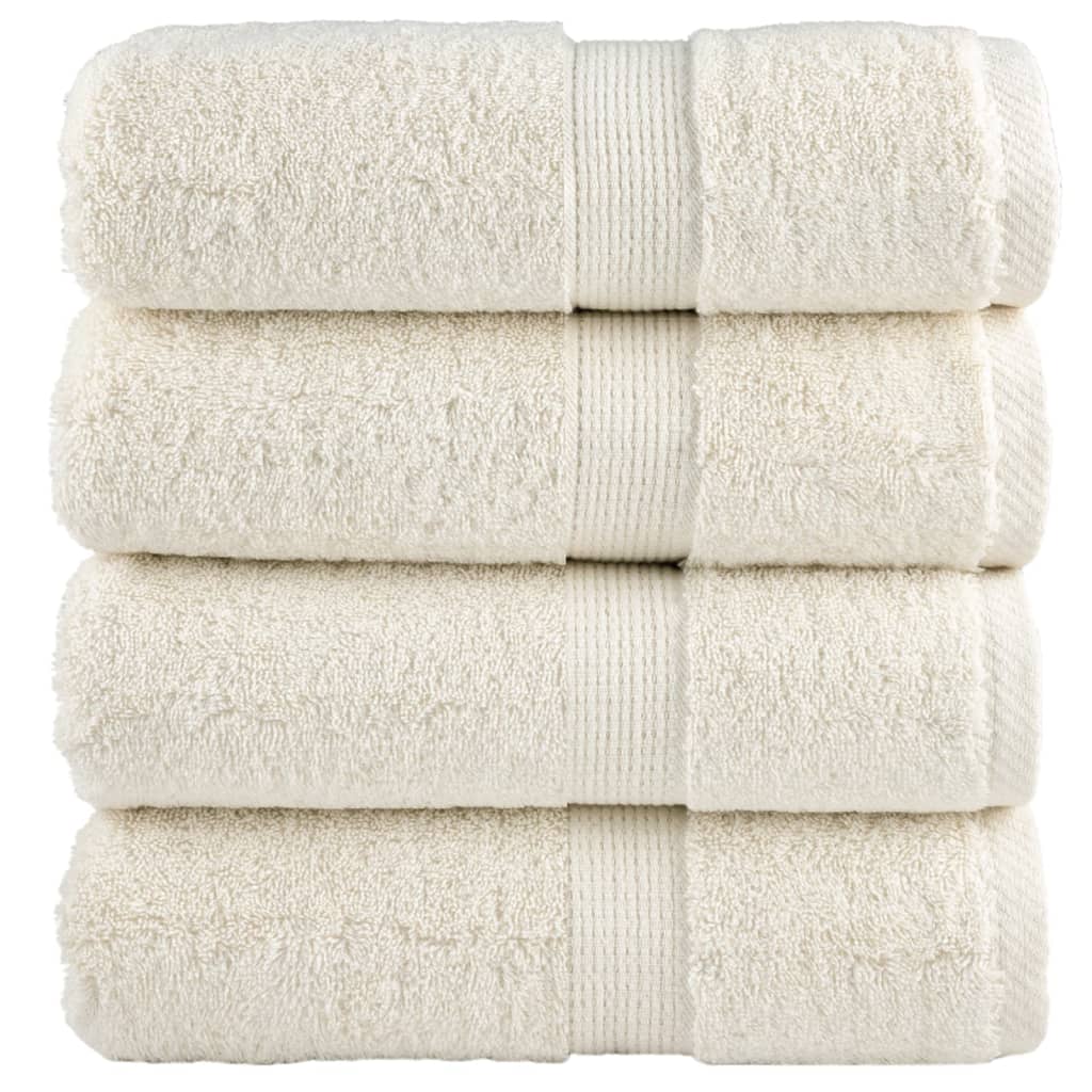 vidaXL Premium Waschhandtücher SOLUND 4 Stück Lila 30x30 cm 600 g/m²